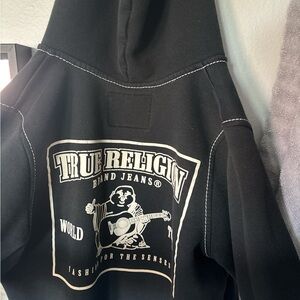 True Religion Black Graphic Hoodie